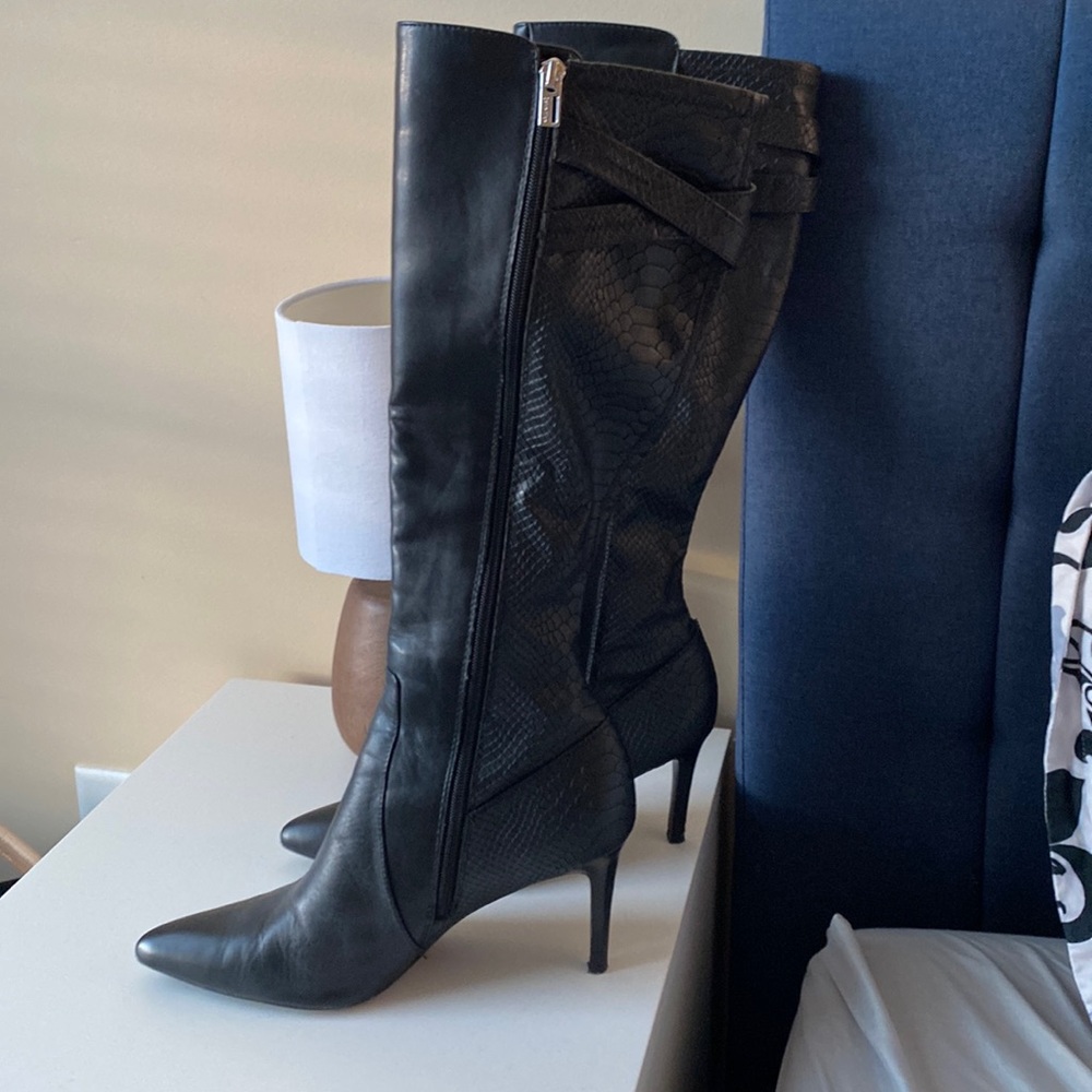 Calvin Klein Black High Heel Boots